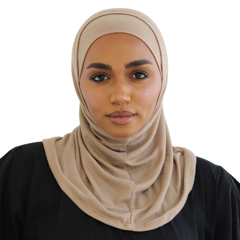 حجاب زودياك قطعتين سوري لون شوكو ALTOBEH - خامة زودياك العملية.