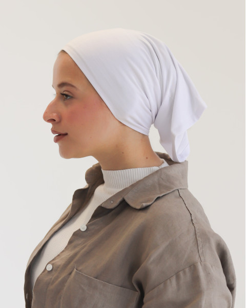 بندانة قطن سوري مفتوحة - لون أبيض 