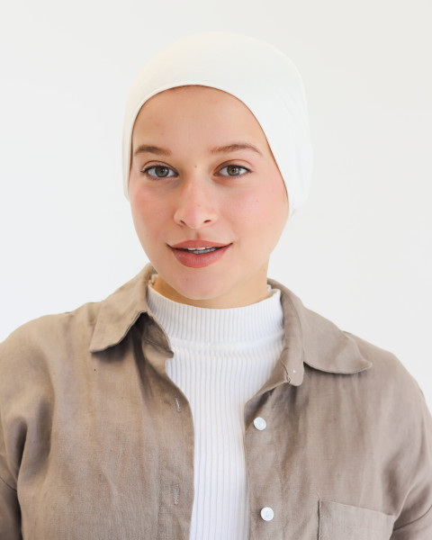 بندانة قطن بدون خياطة - لون أوف وايت 