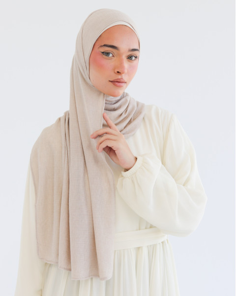 طرحة كويتي زودياك – بيج وسط 