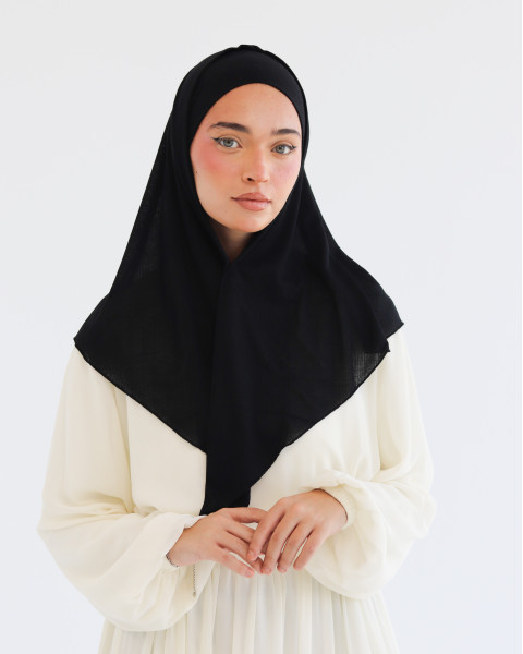 إيزي سكارف مع بندانة زودياك - لون أسود 