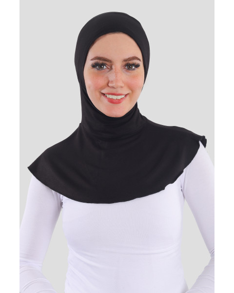 بونية رقبة تول لون أسود